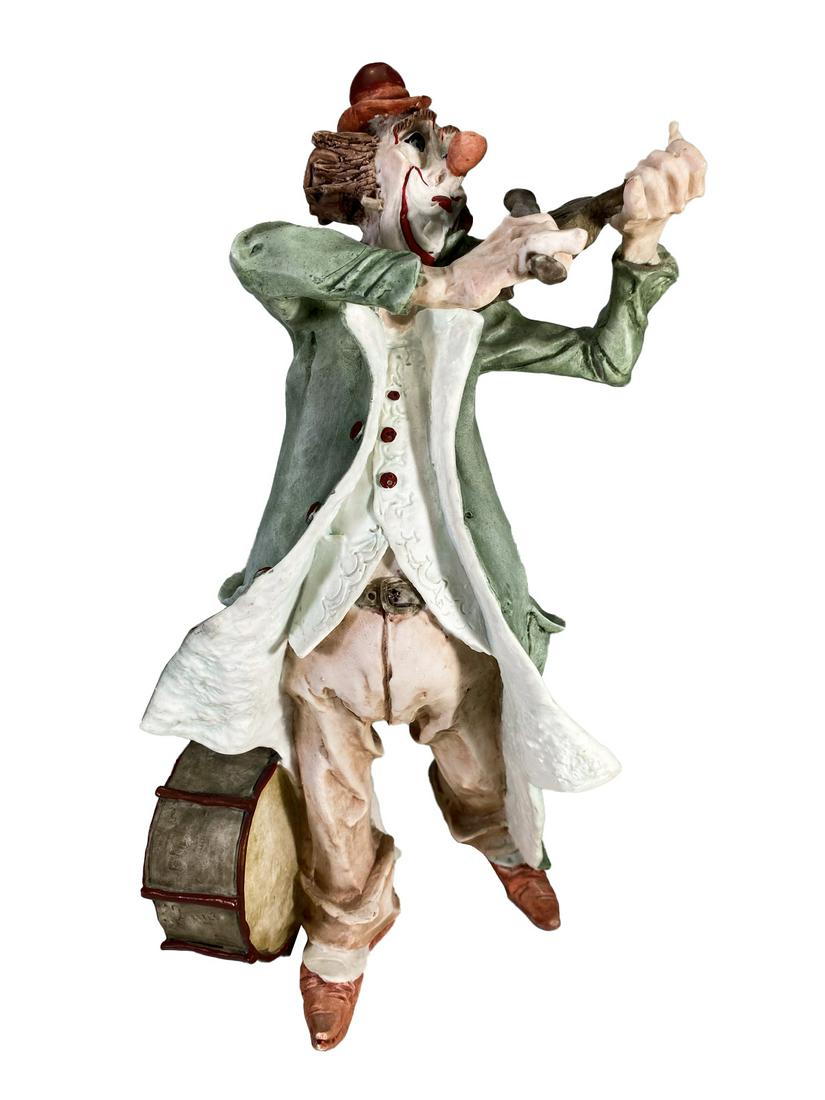 Italian Clown Playing Violin Resin Statue (1 of 7)