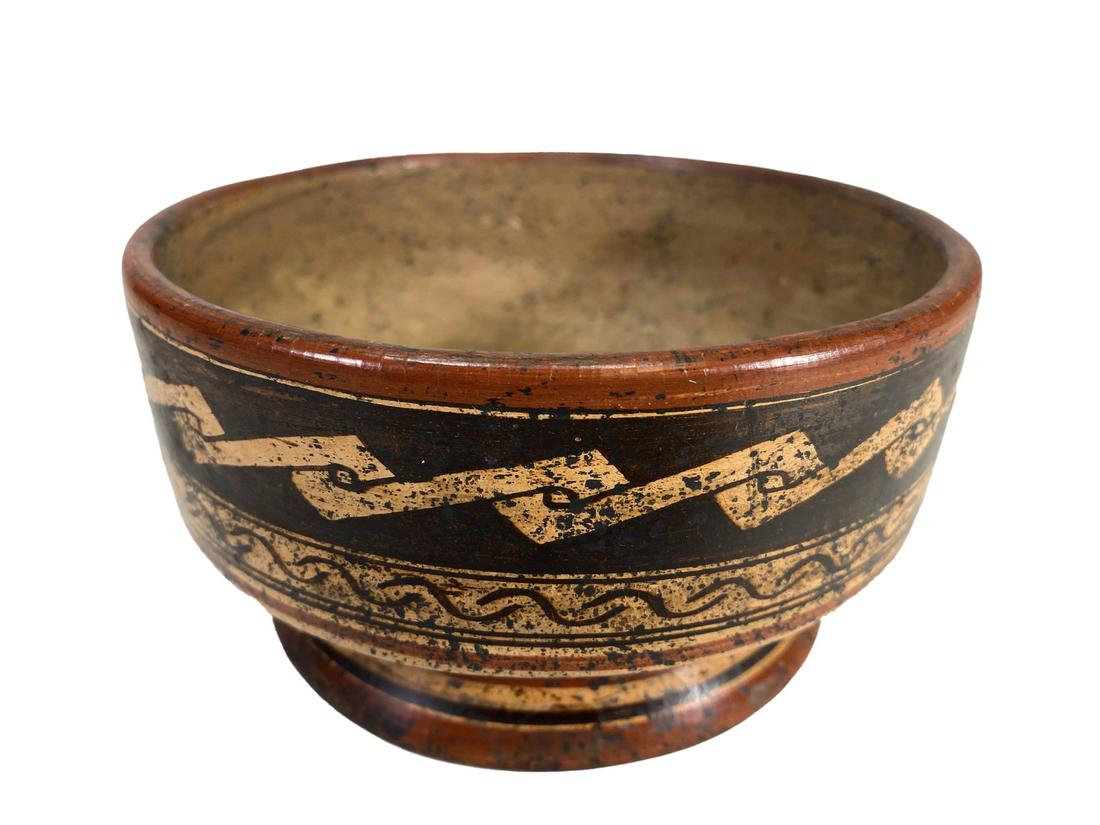 Pre Colombian Peruvian Ceramic Huaco Bowl (1 of 4)