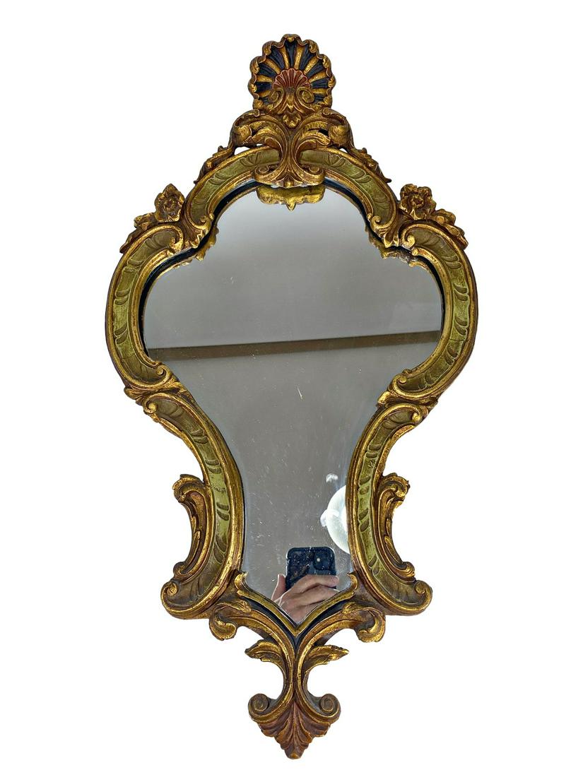 Antique French Gilt Wood Mirror (1 of 5)