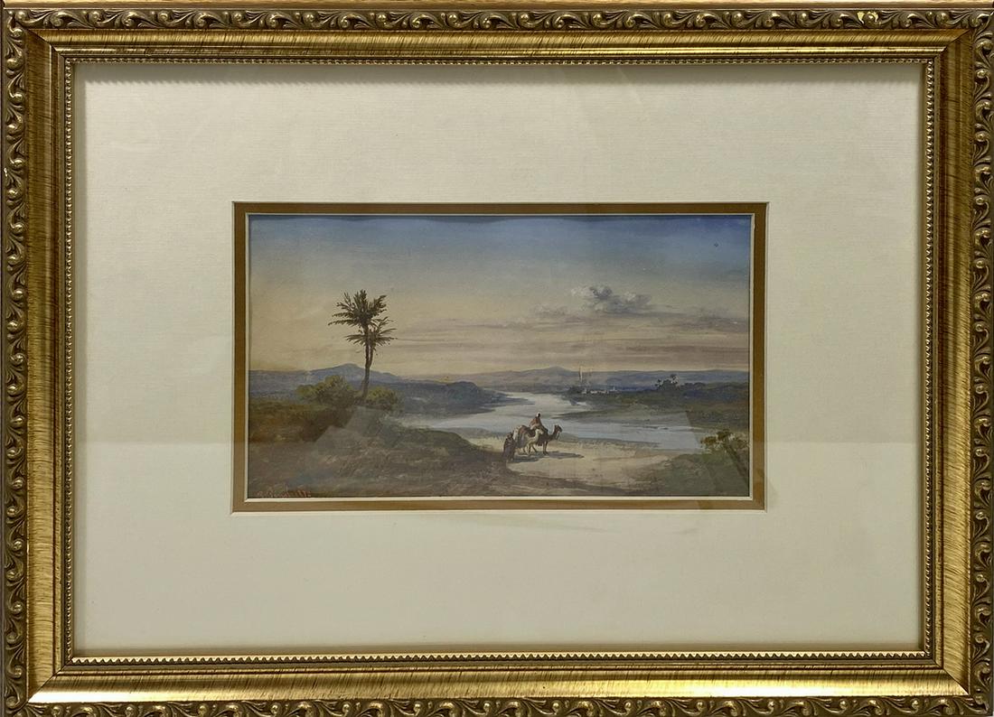 Paul B. PASCAL (1832/39-1903/05) French Watercolor (1 of 6)