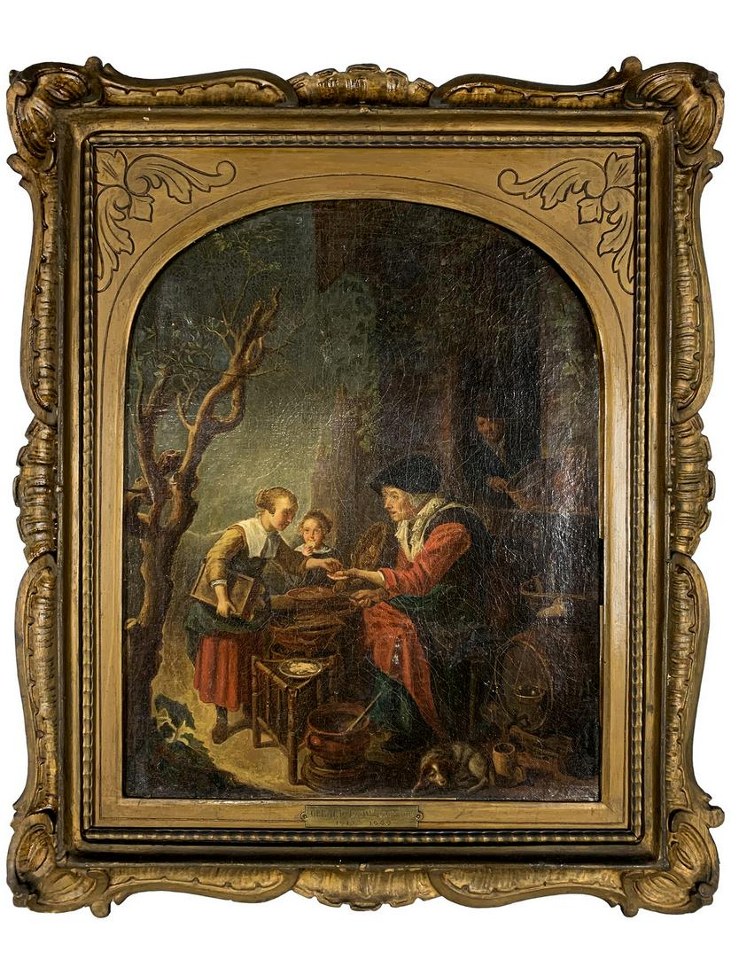 Gerrit DOW (1613-1675) (Attributed) oil on canvas (1 of 8)