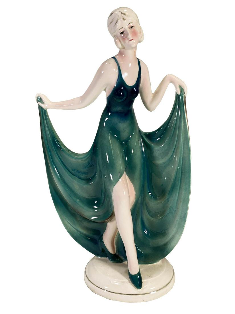Katzhutte, Germany Art Deco Porcelain Figure (1 of 6)