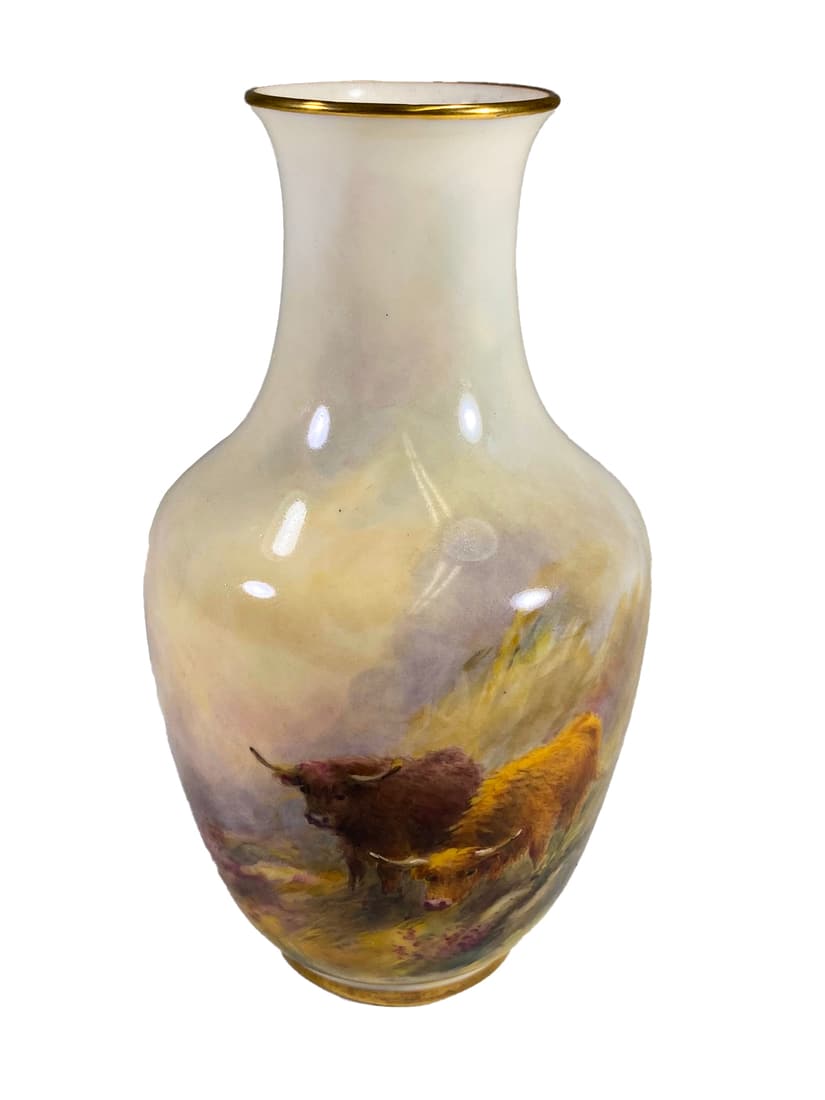 Royal Worcester, England Porcelain Small Vase (1 of 6)