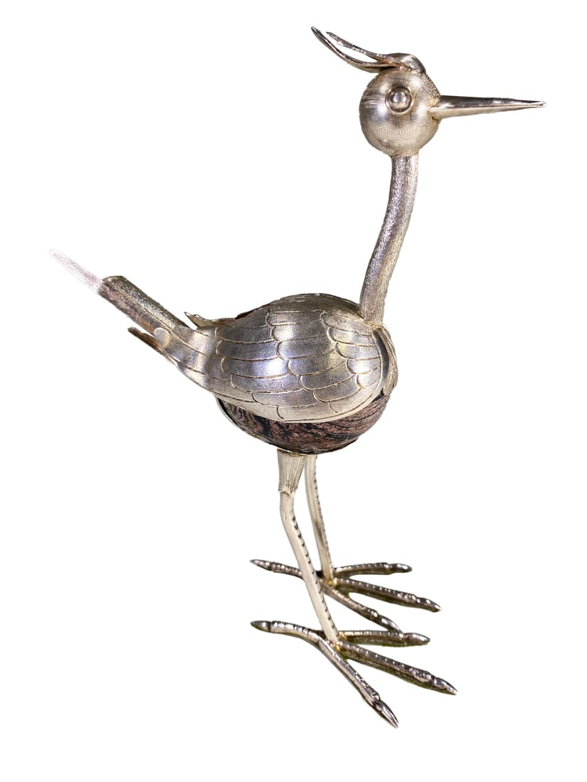 Mexican Sterling 925 & Stone Bird Sculpture (1 of 5)