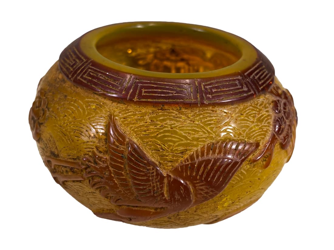 Antique Asian Cameo Glass Small Vase (1 of 8)