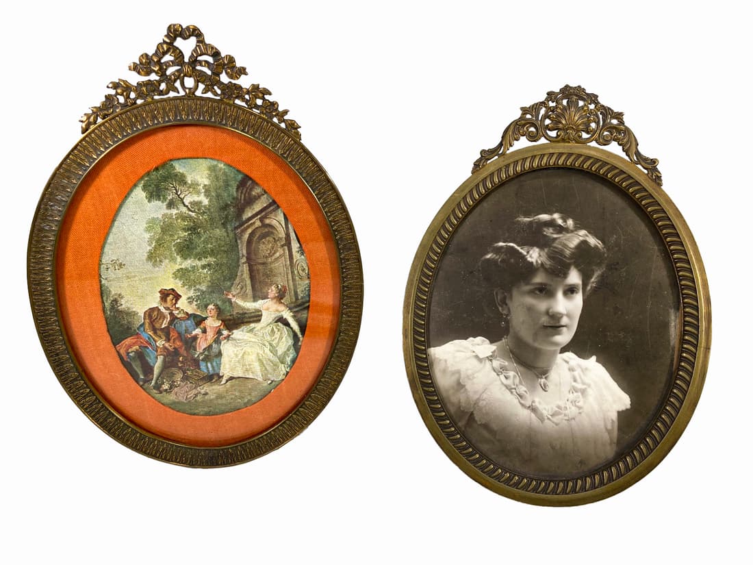 2 Antique French Bronze Picture Frames (1 of 4)