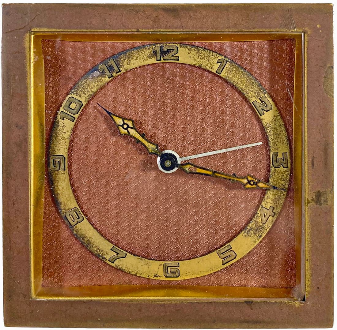Antique French Gilt Bronze Travel Clock (1 of 5)