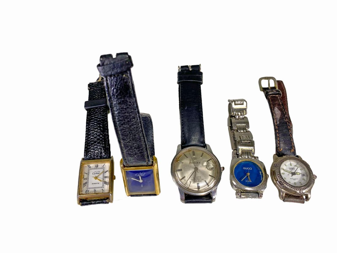 2 Cartier, Gucci, Rolex & Casio Watches (1 of 10)
