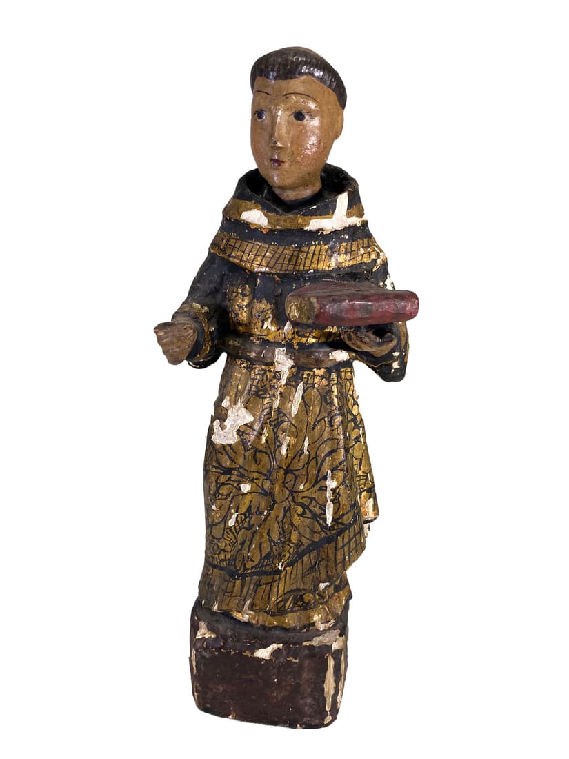 Antique European Wood Religious Statue (1 of 7)