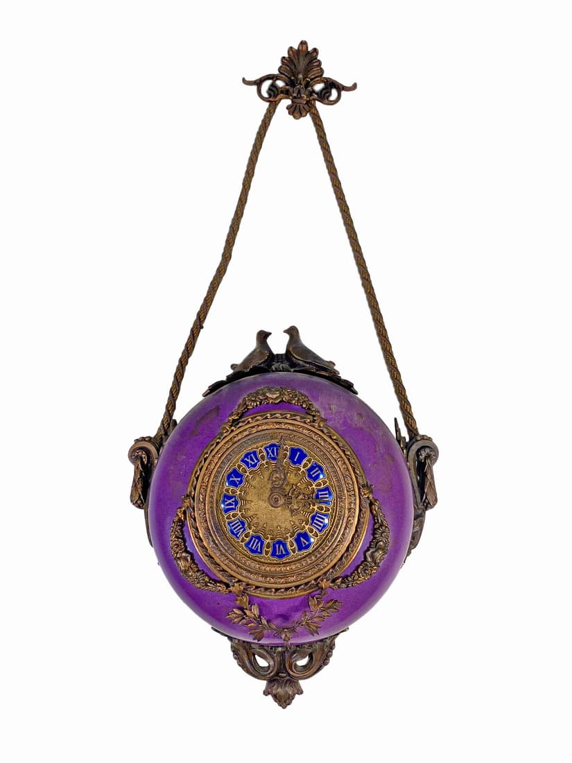 Limoges, France Porcelain & Bronze Wall Clock (1 of 10)