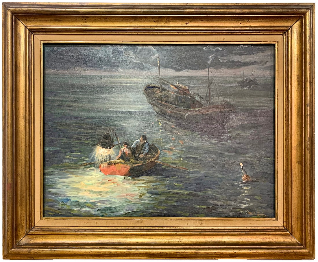 Julio MOISES (1888-1968) Spanish Oil on Masonite: Julio MOISES (1888-1968) Spanish Oil on Masonite. 29 x 36 in with frame. 20 x 27 in without frame.Local Pick up call one day before to make an appointment. TO SHIP THIS ITEM IN USA OR INTERNATIONAL, P