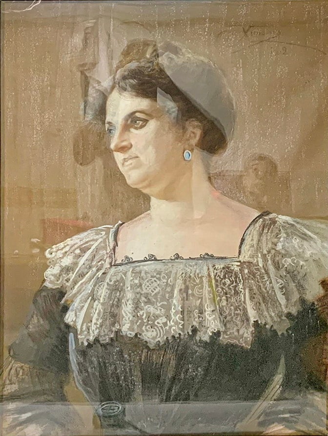 Ettore XIMENES (1855-1926) Italian Pastel Painting, no frame (1 of 4)