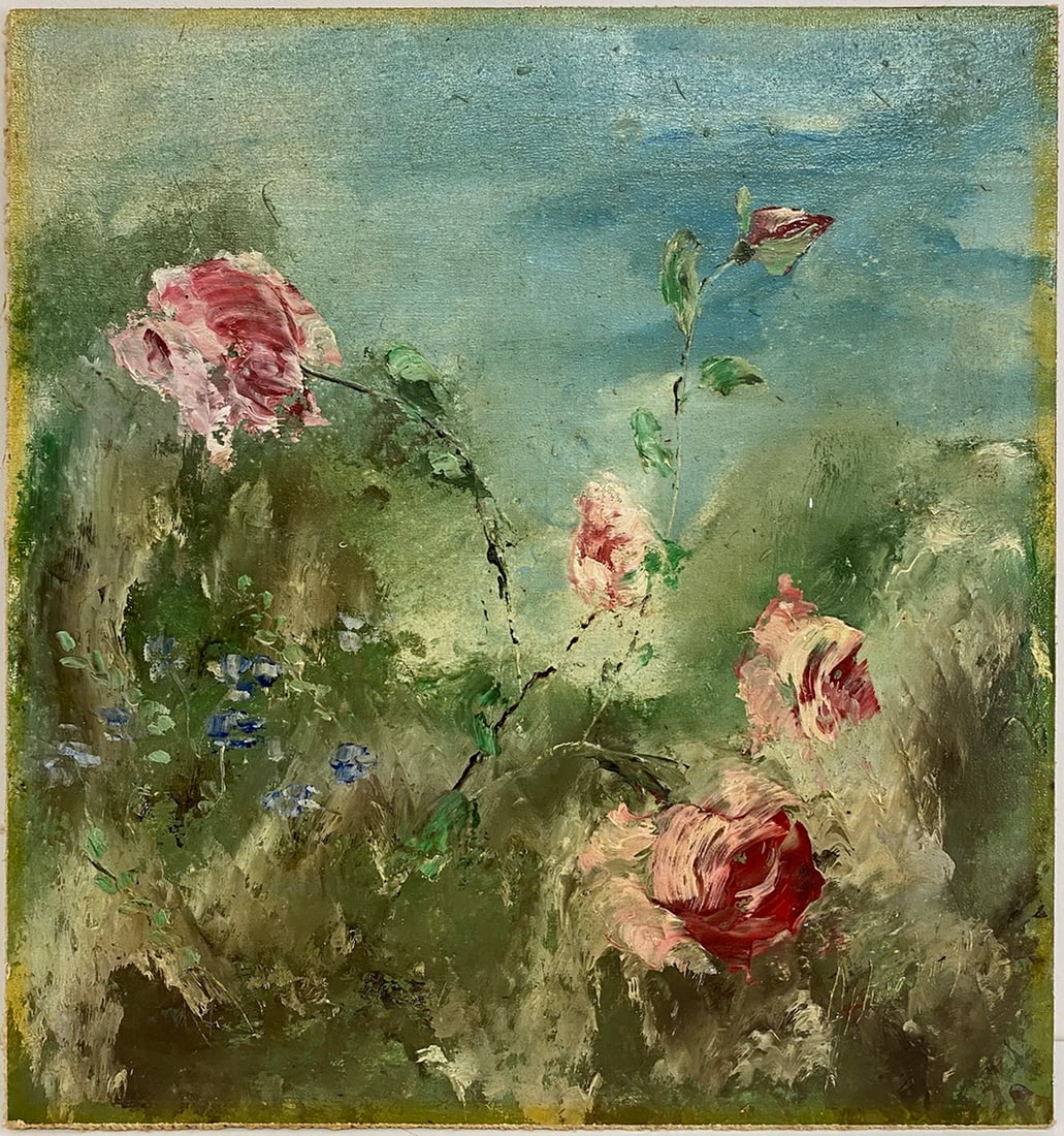 Signed Arturo VARGAS Oil on Masonite Flowers Painting: Signed Arturo VARGAS Oil on Masonite Flowers Painting. 18 x 16 5/8 in.Local Pick up call one day before to make an appointment. TO SHIP THIS ITEM IN USA OR INTERNATIONAL, PLEASE CONTACT THE SHIPPERS :