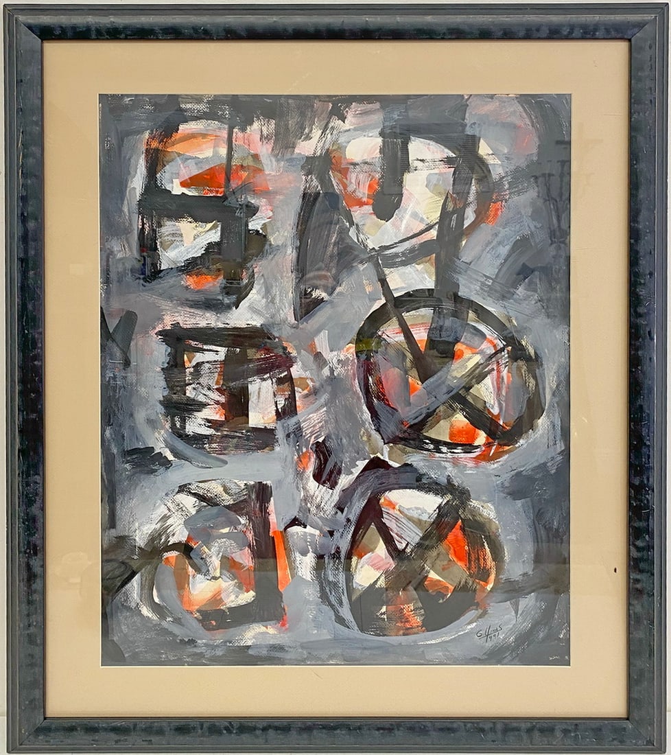 Guido LLINAS (1923-2005) (Attributed) Cuban: Guido LLINAS (1923-2005) (Attributed) Cuban. 32 7/8 x 27 in with frame. 25 1/8 x 19 1/8 in without frame.Local Pick up call one day before to make an appointment. TO SHIP THIS ITEM IN USA OR INTERNATI