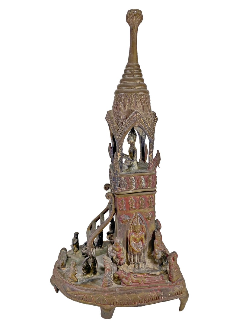 Asian Bronze Temple Sculpture (1 of 9)