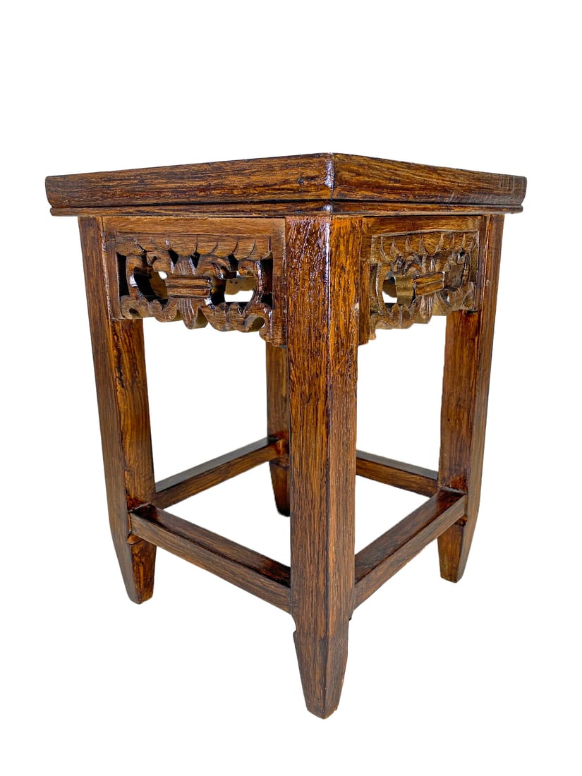 Old Asian Carved Wood Table (1 of 4)