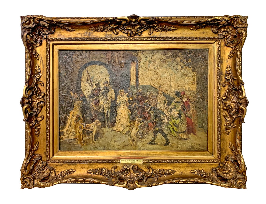 Adolphe MONTICELLI (1824-1886) French Oil on Board, Attributed (1 of 6)