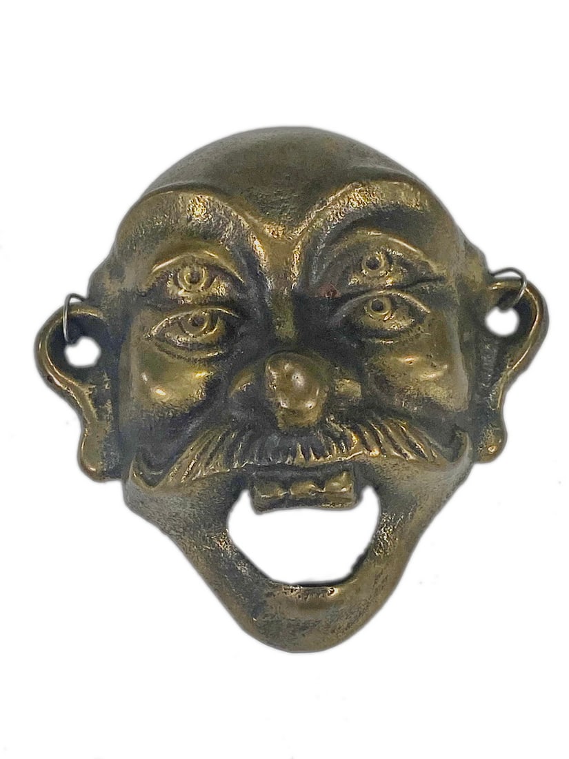 Vintage Wilton 4 Eyed Man Cast Iron Bottle Opener (1 of 4)