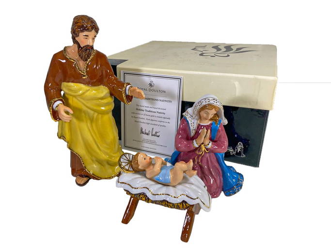 Royal Doulton Holiday Traditions Nativity Porcelain