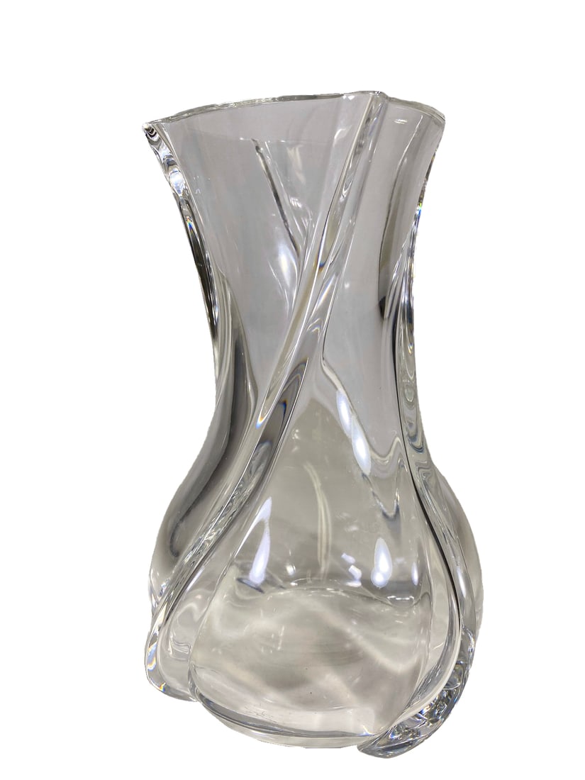 Vintage Baccarat Serpentine Crystal Vase (1 of 5)