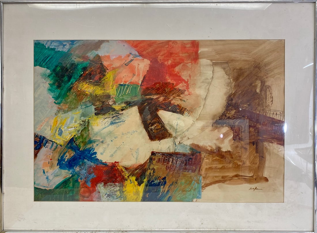 Mary Lou SIEFKER (XX-XXI) Acrylic Painting: Mary Lou SIEFKER (XX-XXI) Acrylic Painting. 30 1/4 x 40 1/4 in with frame. 21 x 31 5/8 in without frame.Local Pick up call one day before to make an appointment. TO SHIP THIS ITEM IN USA OR INTERNATIO