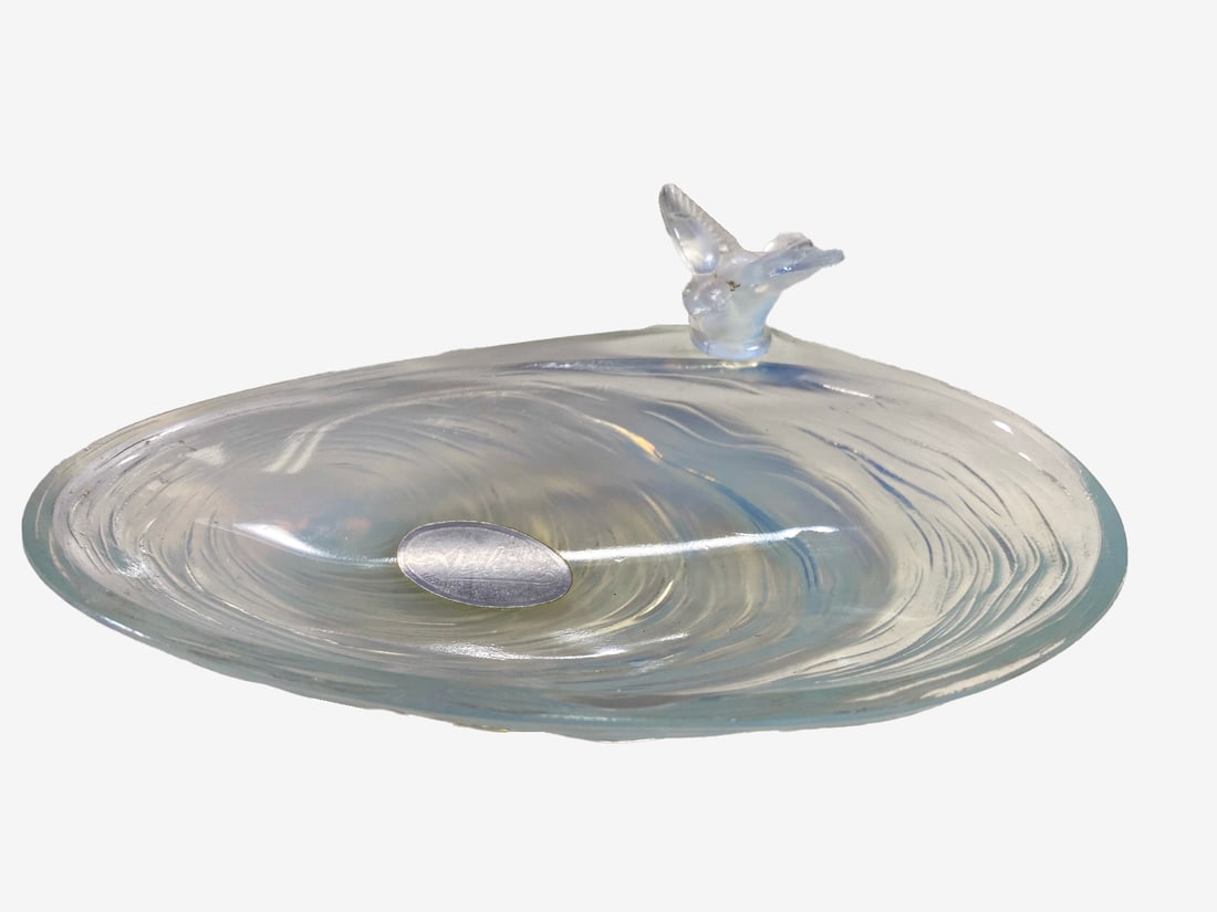 Sabino, France  Opalescent Glass Bird & Tray (1 of 11)