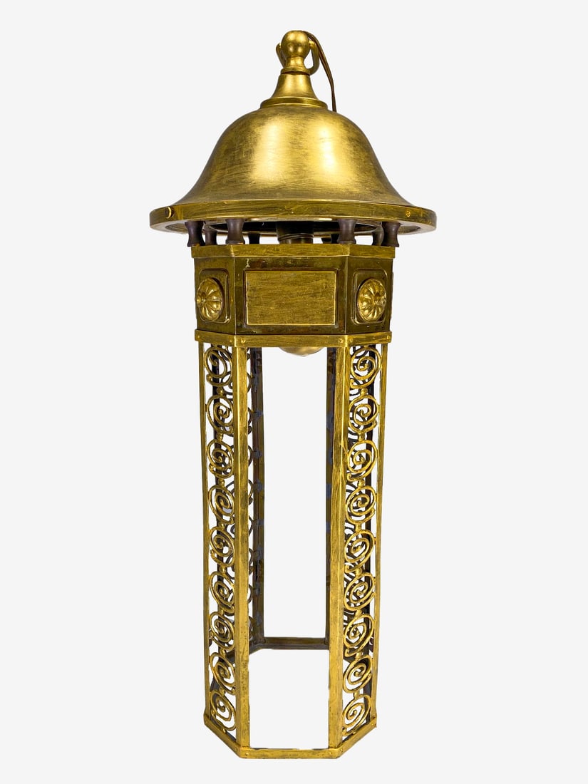 Antique Gilt Bronze Large Lantern (1 of 6)