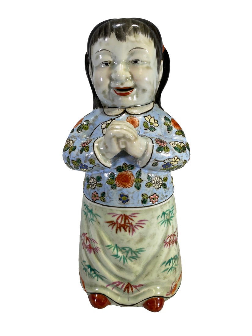 Antique Chinese Porcelain Statue: Antique Chinese Porcelain Statue. 11 3/4 x 4 7/8 x 4 3/4 in. Local Pick up call one day before to make an appointment. TO SHIP THIS ITEM IN USA OR INTERNATIONAL, PLEASE CONTACT THE SHIPPERS : 1) UPS s