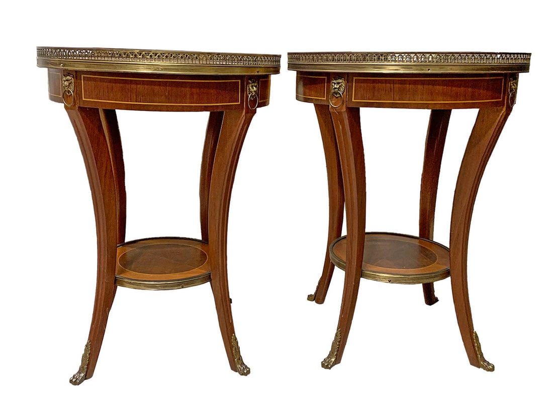 French Louis XV Syle Mahogany Side Tables (1 of 6)
