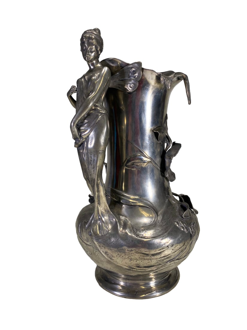 German WMF Art Nouveau Silverplated Vase (1 of 8)