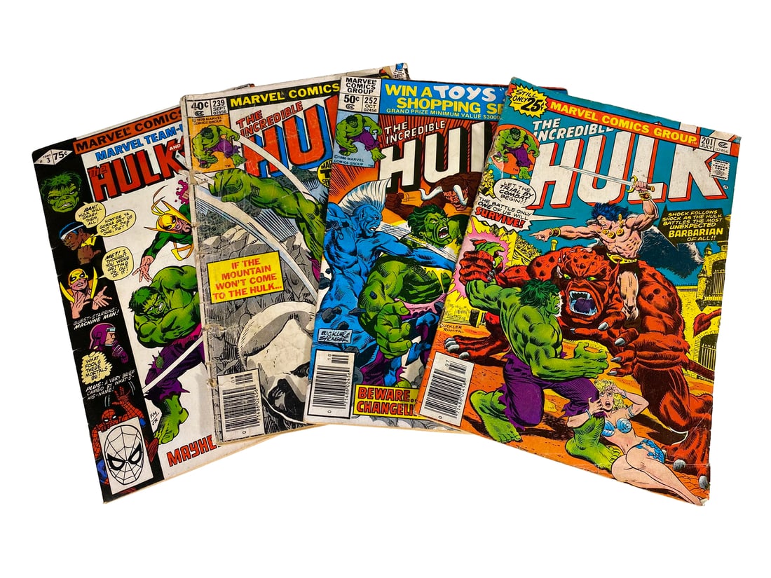 4 Hulk, 1976/79/80 Marvel Comics magazines (1 of 9)