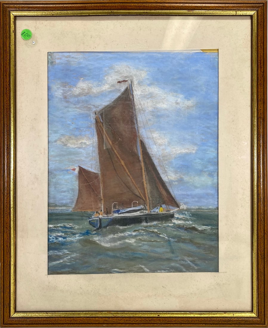 Barbara Wright Ship Pastel Painting (1 of 5)