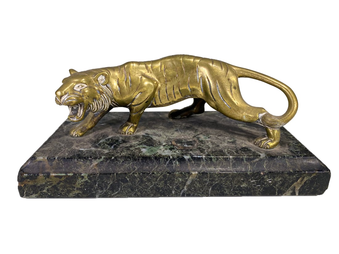 Joseph DASTE (1881-1945) French Bronze Tiger Sculpture (1 of 5)
