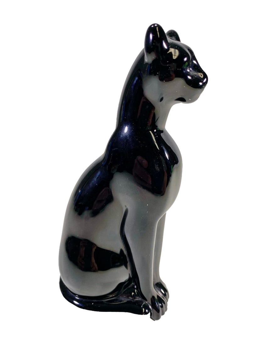 Baccarat, France Black Panther Crystal Statue (1 of 6)