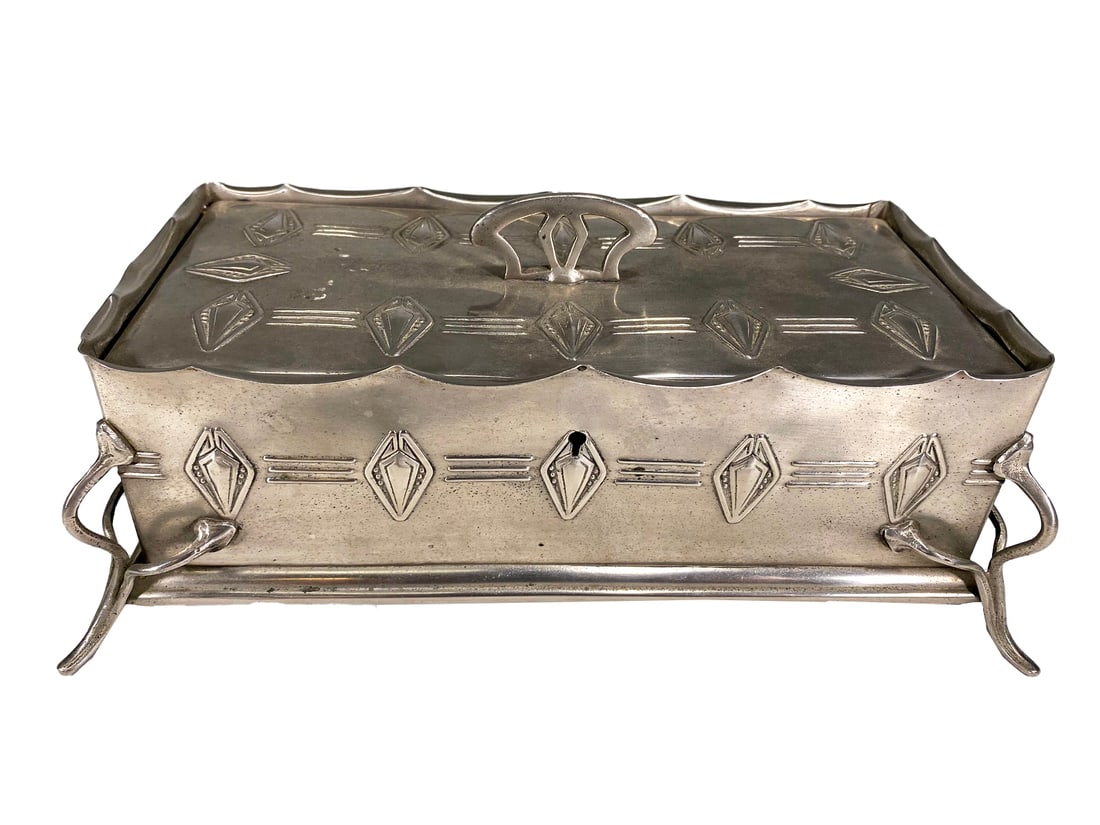 Art Nouveau Silverplate Jewelry Box (1 of 6)