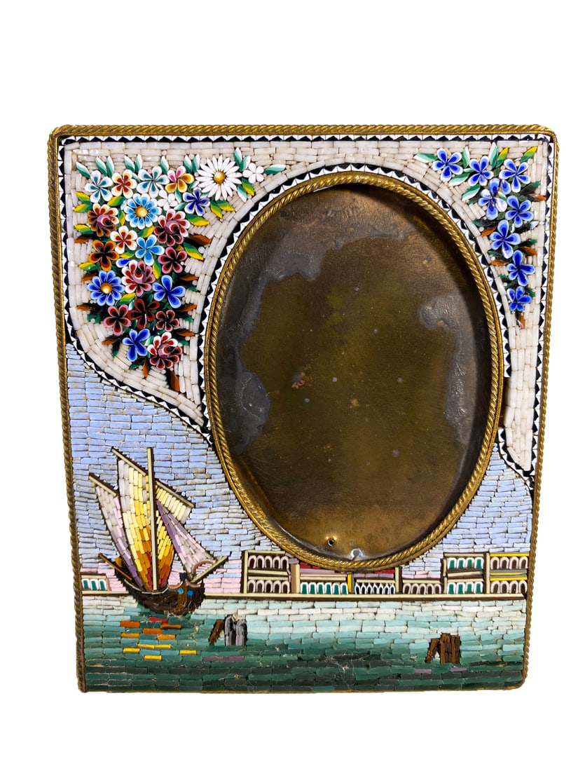 Vintage Micromosaic Picture Frame (1 of 7)
