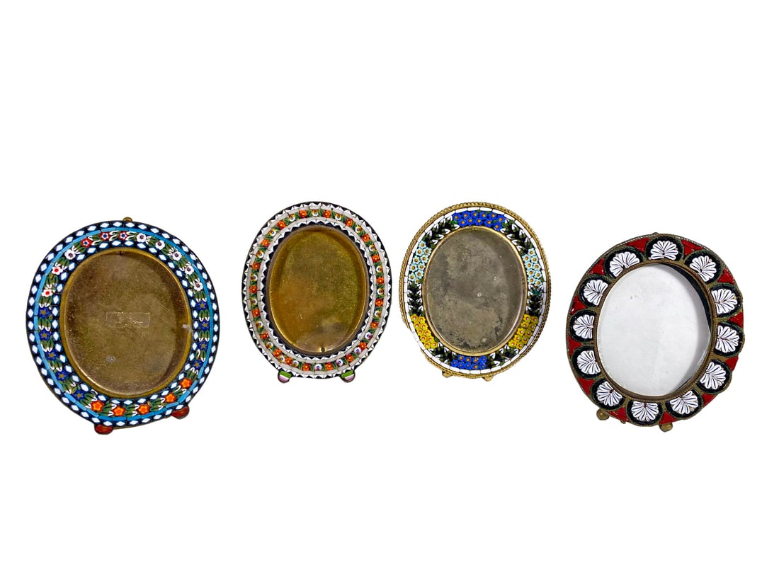 4 Vintage Micromosaic Picture Frames (1 of 7)