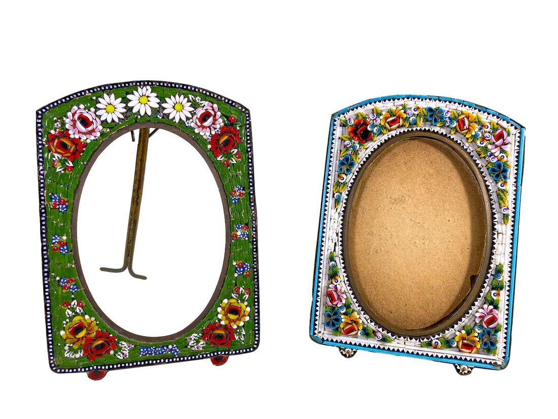 2 Vintage Micromosaic Picture Frames (1 of 6)