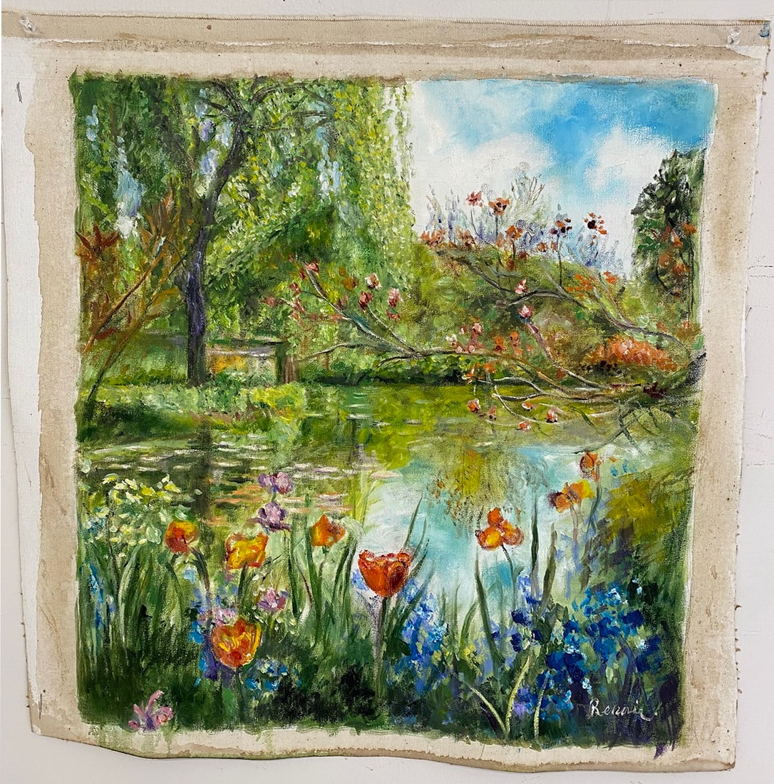 After August Renoir Oil on Canvas (1 of 3)