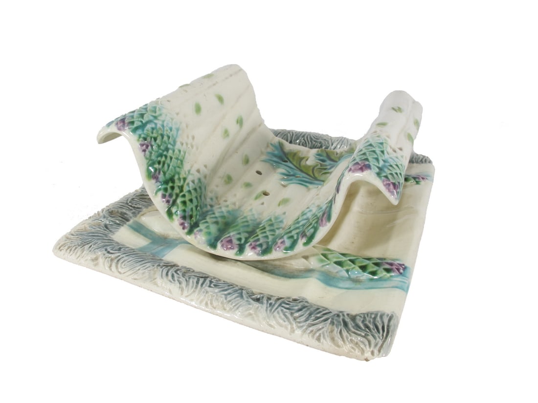 French Salins faience asparagus service tray (1 of 9)