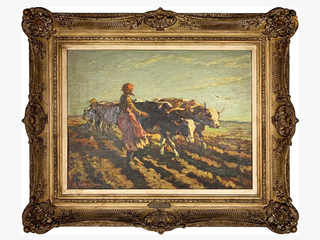 Antique European Oil on Wood, signed CIARDI (1 of 6)