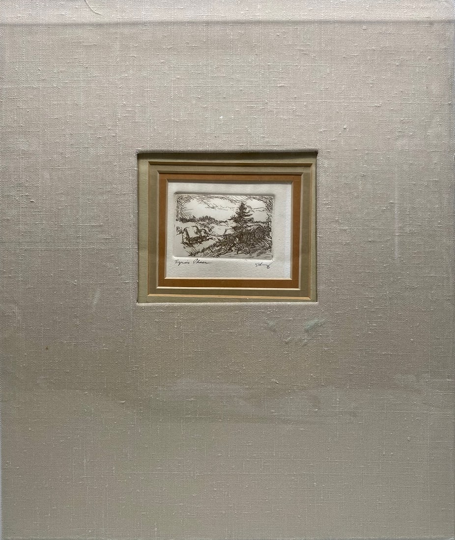 Vintage American Engraving, signed (1 of 3)