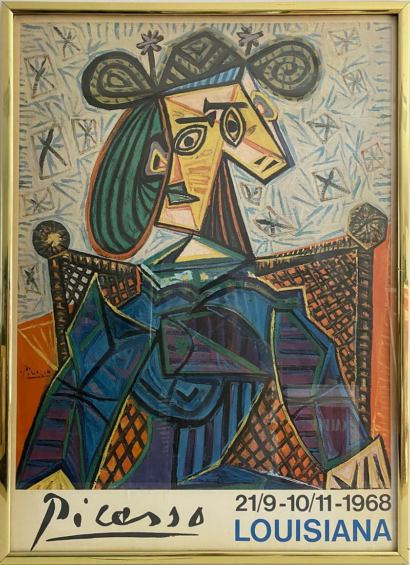 Pablo Picasso 1968 Luisiana Exhibition Poster (1 of 4)
