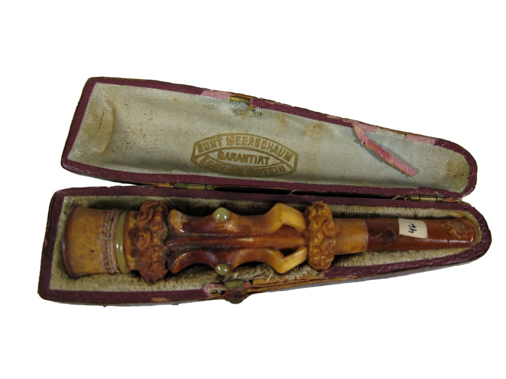 Antique English Meerschaum & Amber Cigarette Holder (1 of 7)