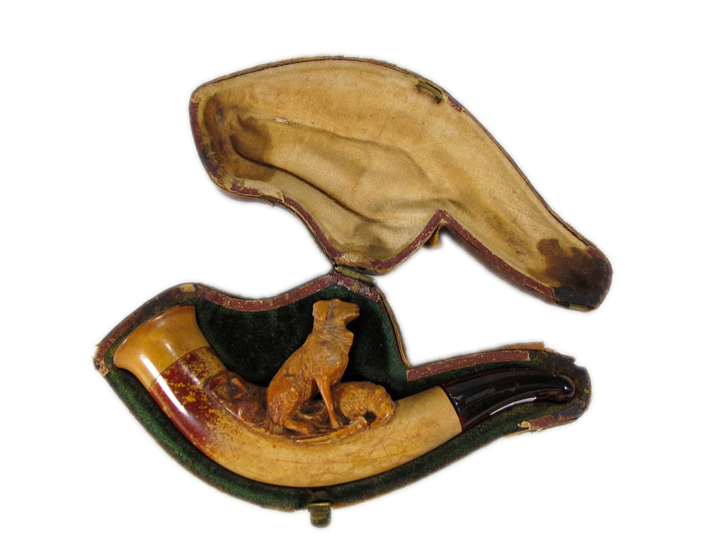 Antique Dutch Dog Meerschaum Pipe (1 of 7)