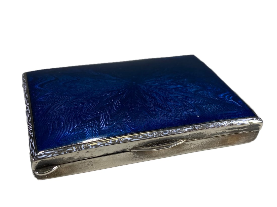 Antique Silverplate & Enamel Box (1 of 4)