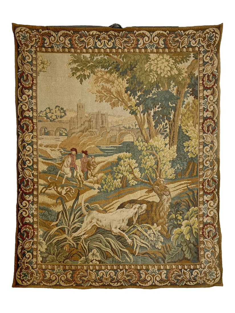Antique French Aubusson Style Tapestry (1 of 3)