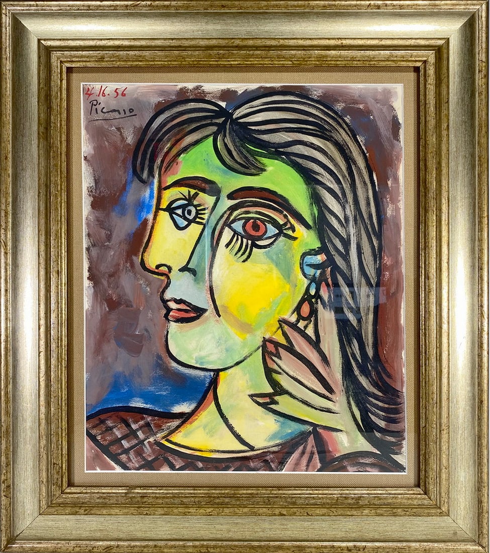 Signed Picasso Oil on Canvas Reproduction (1 of 3)