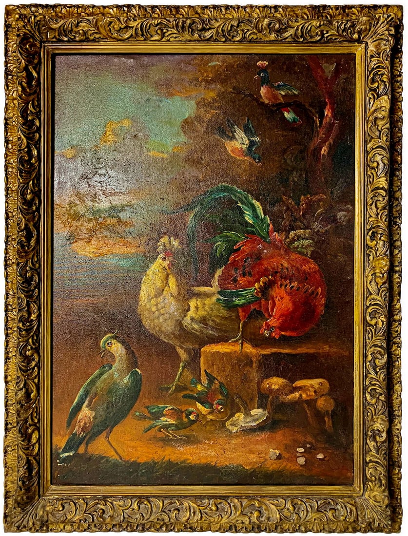 Antique European Oil on Canvas Painting, Old Relined: Antique European Oil on Canvas Painting, Old Relined. 33 1/2 x 25 1/2 in including frame. 27 1/2 x 19 3/4 in without frame. Local Pick up call one day before to make an appointment. TO SHIP THIS ITEM 
