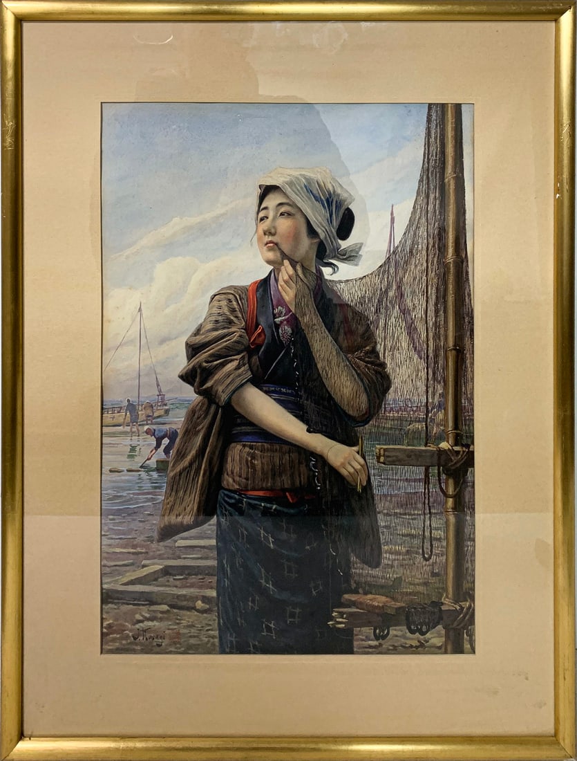 Jirokichi KASAGI (1870-1923), Japanese Watercolour (1 of 4)